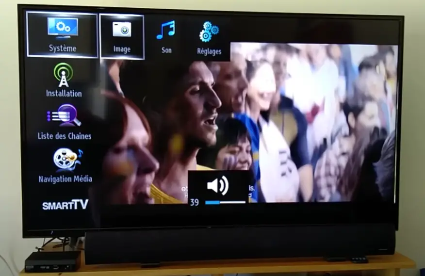 interface utilisateur pour mise à jour tv continental edison
